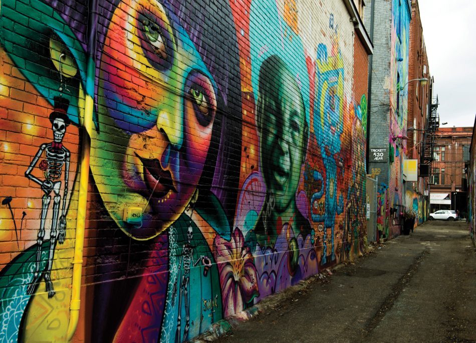 Graffiti alley Toroto street art